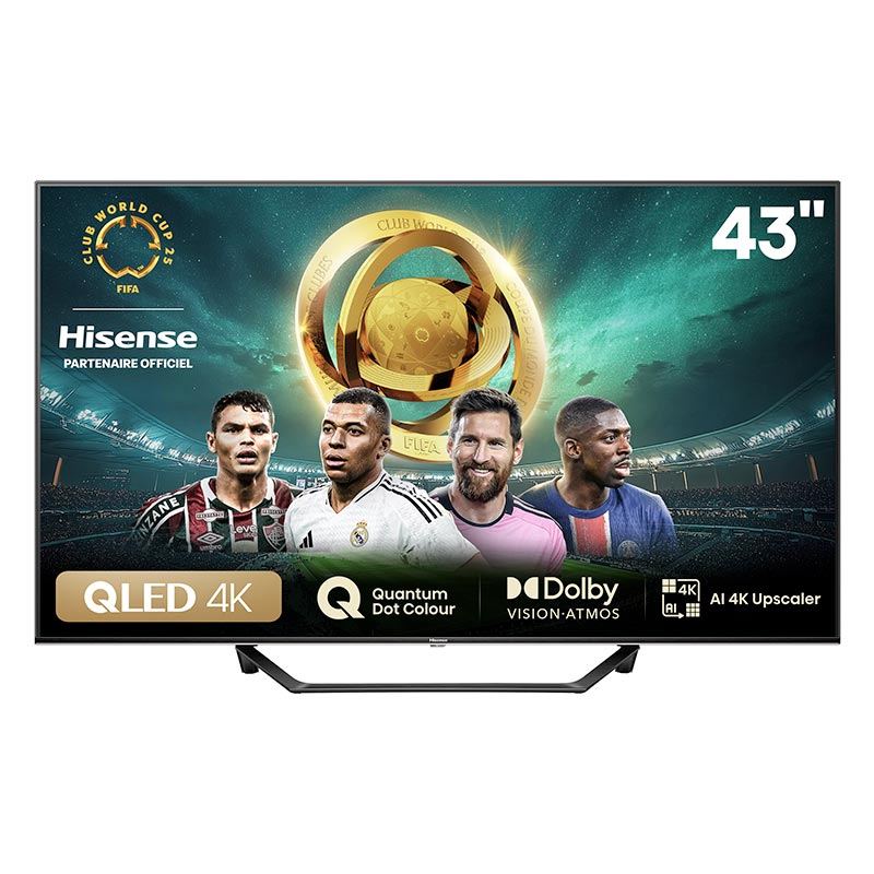 Tv Qled 43'' Hisense 43a7nq Pied Central